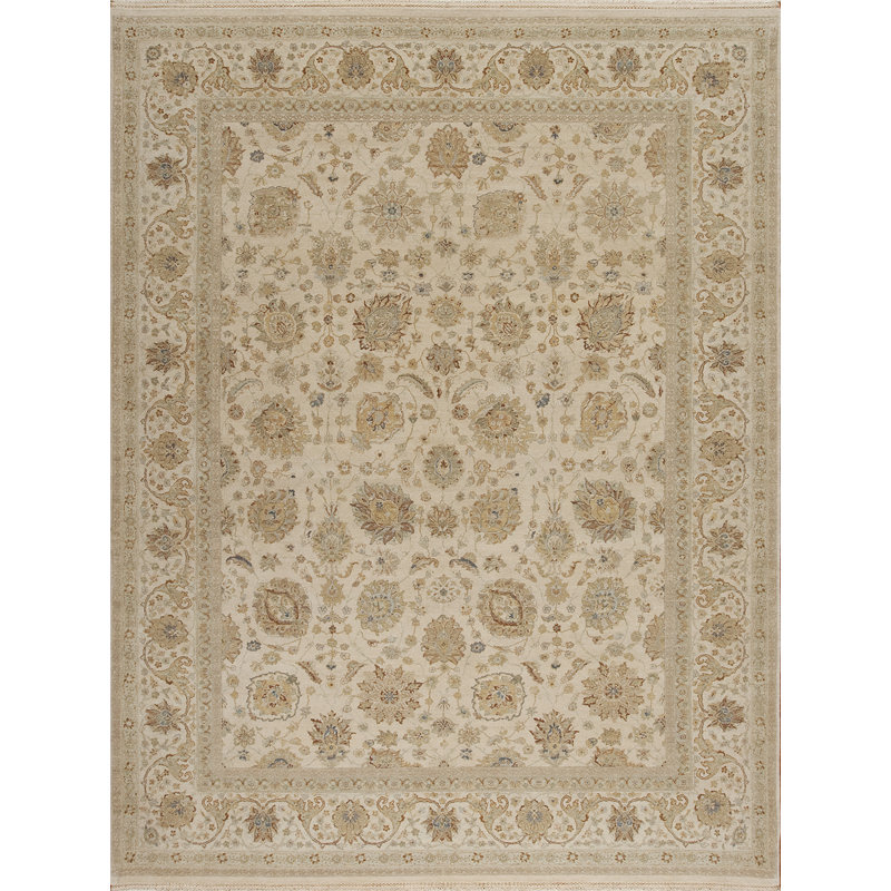 Cote D’Azure Hand Knotted Wool Area Rug, Rectangle 6' x 9'