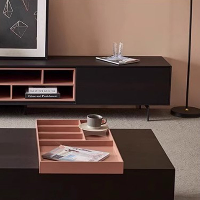 Simple coffee table TV cabinet combination