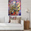 Impression abstraite multicolore sur toile - Bohème et éclectique, impression sur toile-67388879-67388880