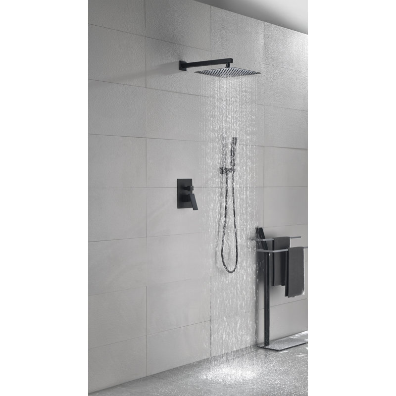 Douche de pluie 12 po, Matte Black