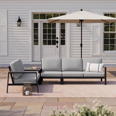 Townsend Outdoor 5 Person Sectional Seating Group With Sunbrella Cushions by Birch Lane