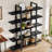 Industrial 5-Tier Bookcase, Metal Frame Open Shelf With X-Back Design, 71" Tall Storage Shelves For Living Room, Home Office-773402214