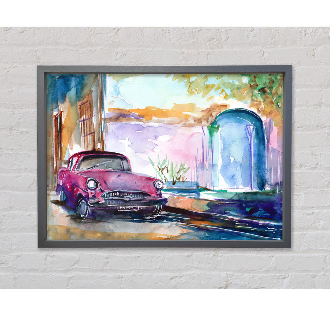 Classic Motoring - Einzelbildrahmen Kunstdrucke auf Leinwand