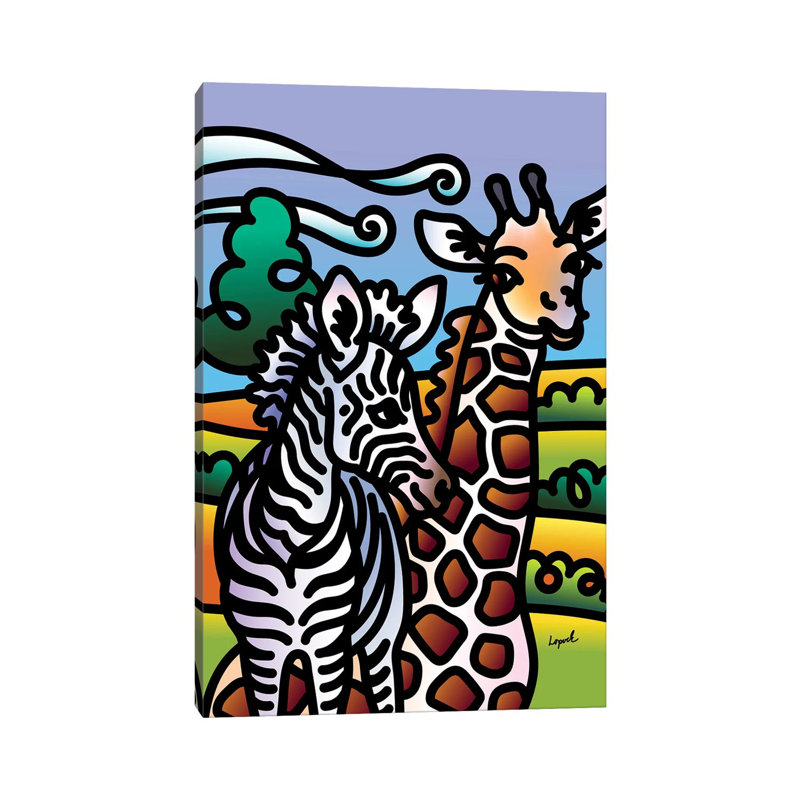 Zoo I by Lisa Lopuck - Wrapped Canvas Print, 20.32 cm H x 30.48 cm W