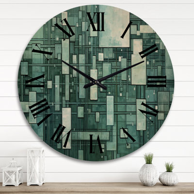 Horloge murale en bois massif Stephengould