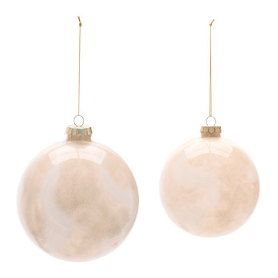 Frosted Glass Ball Ornament (Set of 8)