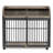 Large Dog Cage With Sliding Door And Robust Build, Grey Frame,