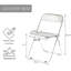 Chaise pliante empilable en acrylique 18,5 po