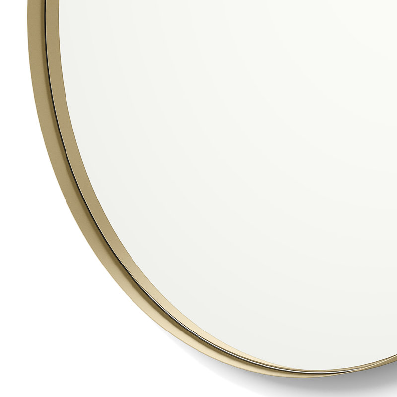 Miroir d'appoint Cele, 30 po x 30 po, Doré