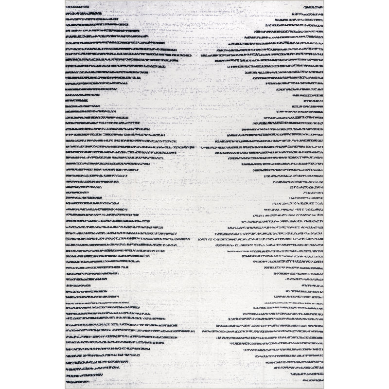 Hokku Designs Yori Diamond SplashGuard Machine Washable Area Rug, Square 6'