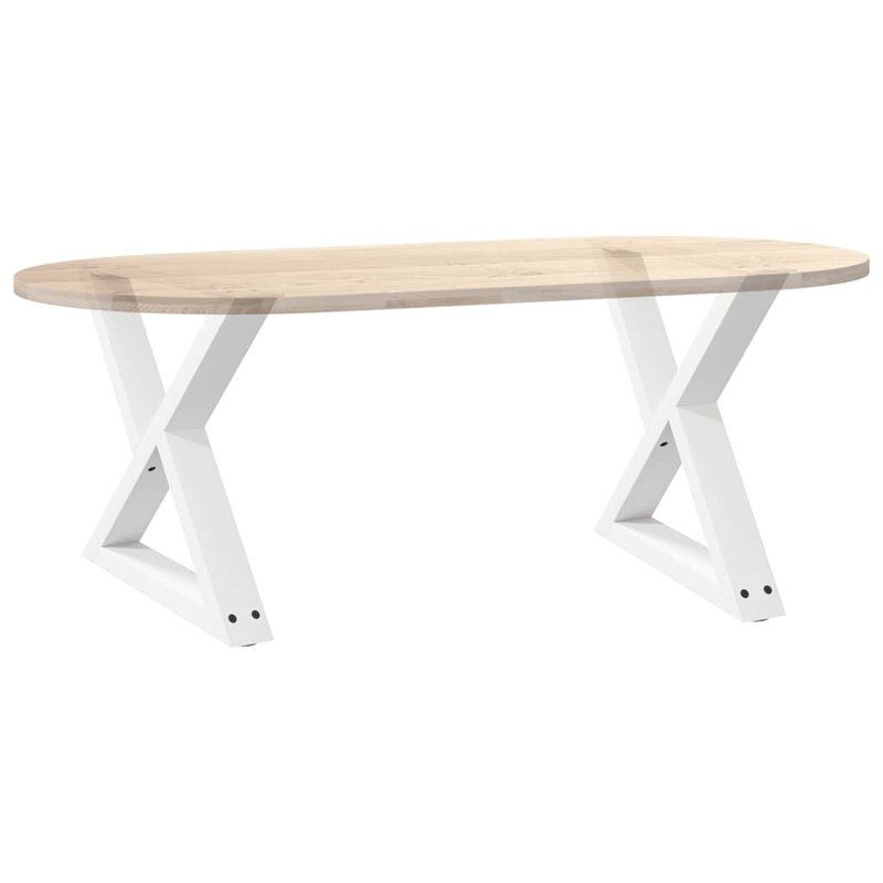 Table Leg, 43.3cm H x 50cm W, White