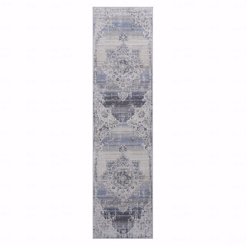Runner Area Rug  - 2' X 8' Medallion, Runner 2'2" x 8'