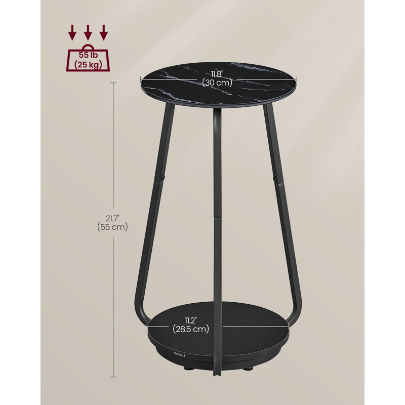 Taliek End Table, Black
