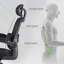 Chaise de bureau ergonomique en maille d'acier ergonomique