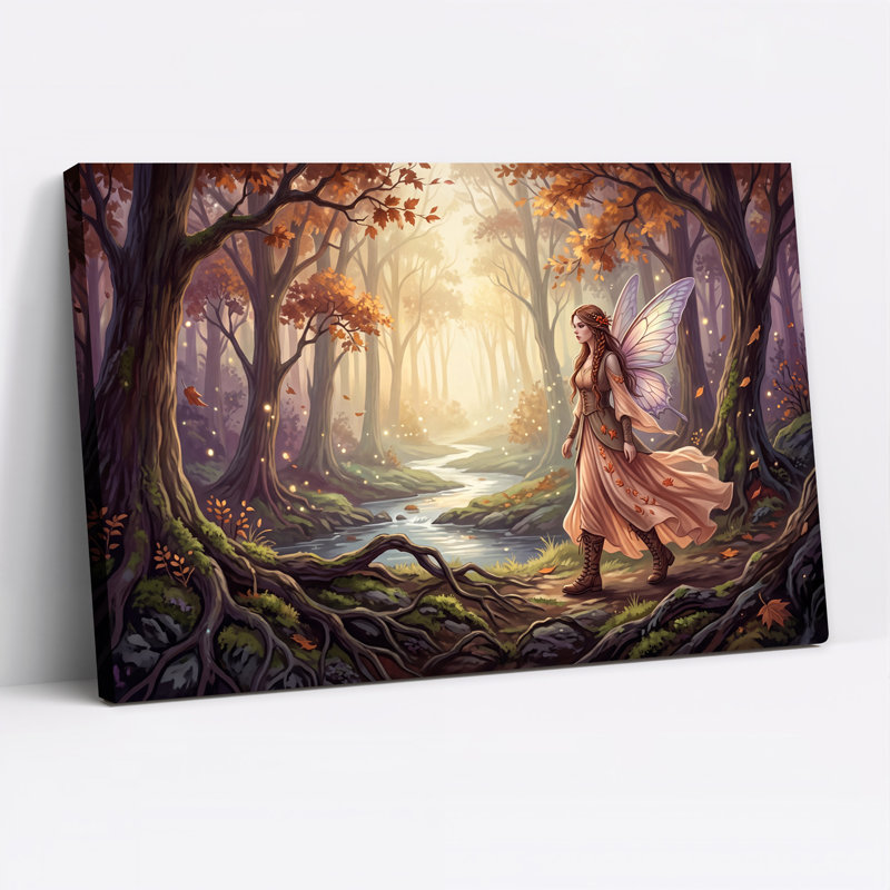 Impression sur toile, "Fantasy fée", 36"H x 48"W