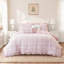 Ensemble d'édredon en microfibre rose