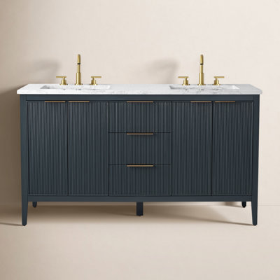 Bilroy 60" Pine Double Bathroom Vanity