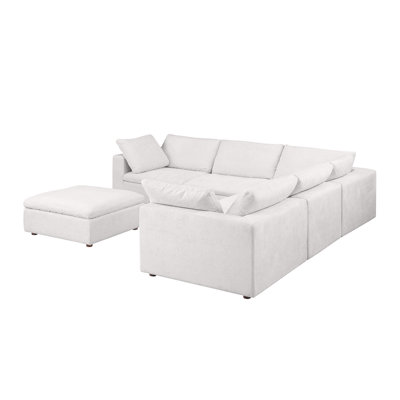 Raynolds 6-Piece Sectional  Upholstered In Genuine Belfast Fabric