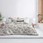 Ensemble de housse de couette 100% coton gris Auclair-75953949