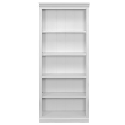 Nigel 5-Shelf Solid Wood Bookcase