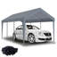 Housse de remplacement pour abri d'auto, housse imperméable et protégée contre les rayons UV avec 76 boucles élastiques pour l'abri de garage, cadre non inclus-114653598