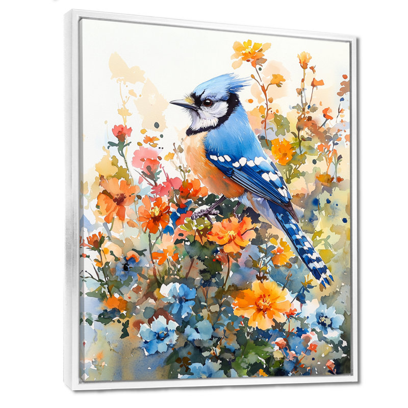 Batchelder - animaux, impressions sur toile, H 40 po x l 30 po, Impression encadrée flottante, Blanc