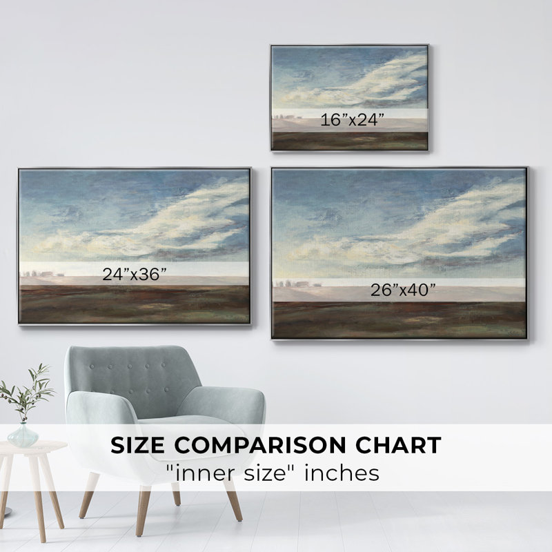«Coming Storm», reproduction d'art sur papier encadré, H 41 po x l 27 po x P 2 po, Argent