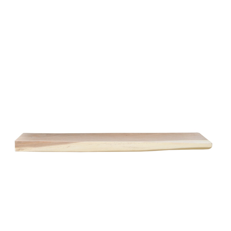 20cm W Wood Wall Mounted Shelving Unit, 5cm H x 20cm W x 90cm D