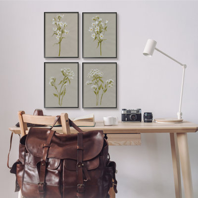 " Wild Flower " by Jennifer Goldberger 4 - Pieces