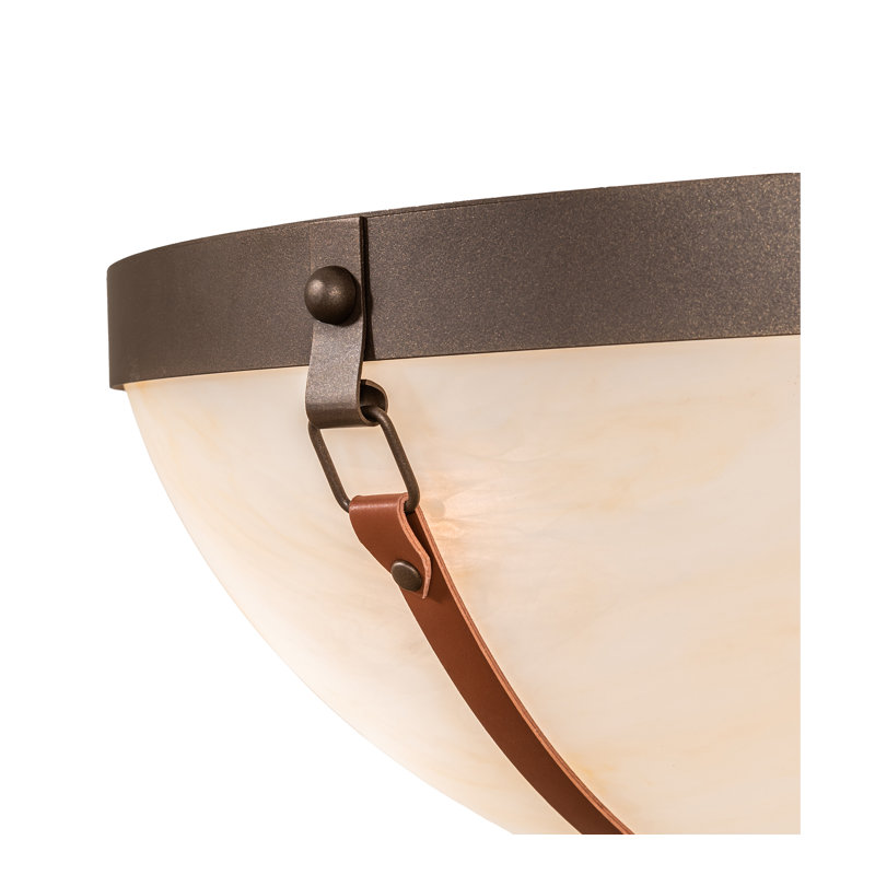 Plafonnier semi-encastré 3 lumières 22 po