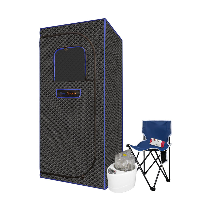 Tente de sauna portative pleine grandeur avec générateur de vapeur 4L 1500W et chaise