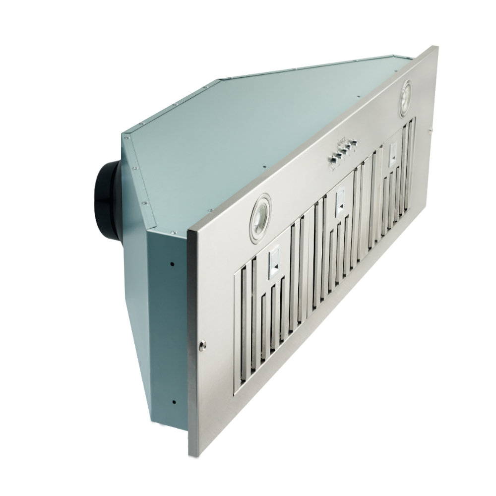 36" Brillia 550 CFM Ducted Insert Range Hood in Stainless Steel Kobe Range Hoods