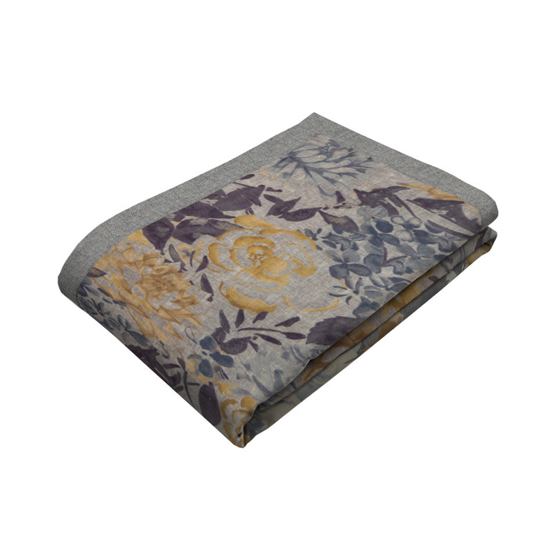 Printed Velvet Throw Blanket, 78" W x 100" L