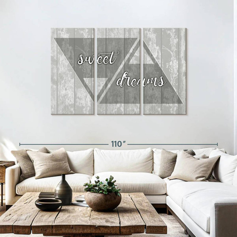 Tergel Dreams & Ambitions Quote, 48" H x 74" W