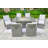 Vay 8 - Person Wicker Patio Dining Set with Rectangular Table , Cushions Included