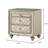 Joie 2-Drawer Upholstered Nightstand, Beige Velvet
