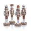 4-Piece Set Assorted Gingerbread Soldier Figurines
