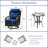 Abinsa 3 Pieces Patio Furniture Conversation Set Outdoor Swivel Rocking Chair Set-46267-46264