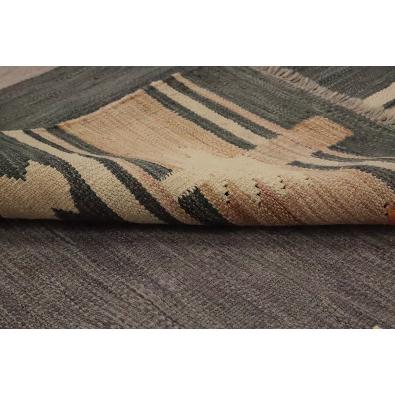 Geometric Kilim Handwoven Area Rug 9x12