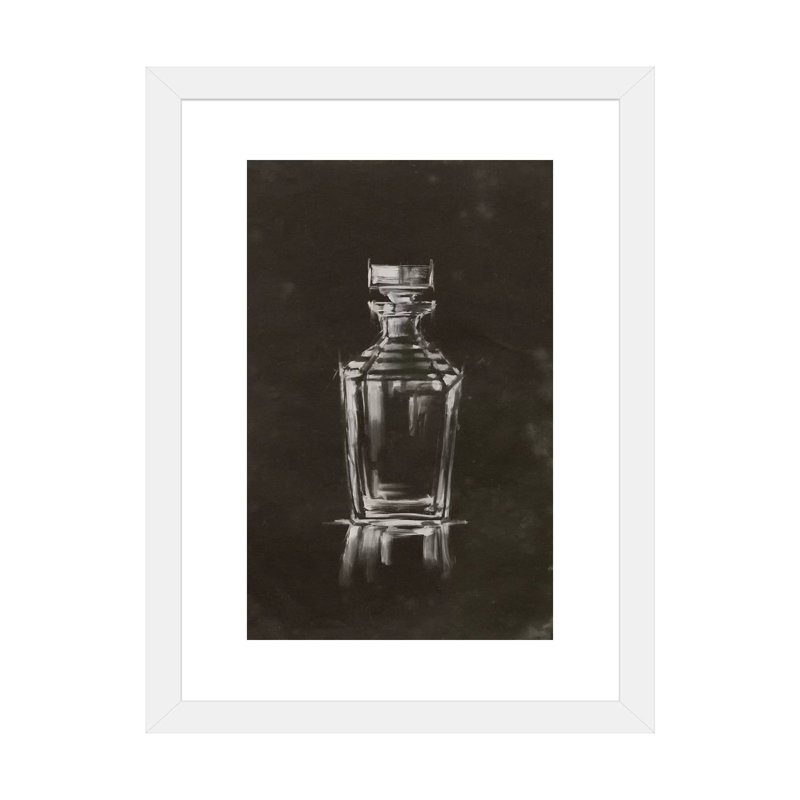 "Crystal Bar IV" par Ethan Harper, reproduction d’art, H 32 po x l 24 po x P 1 po, Papier encadré blanc, Blanc