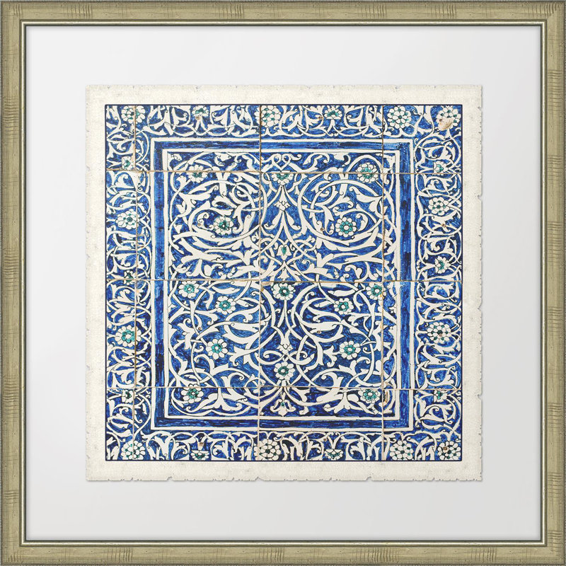 « couleur tiles ii », impression encadrée