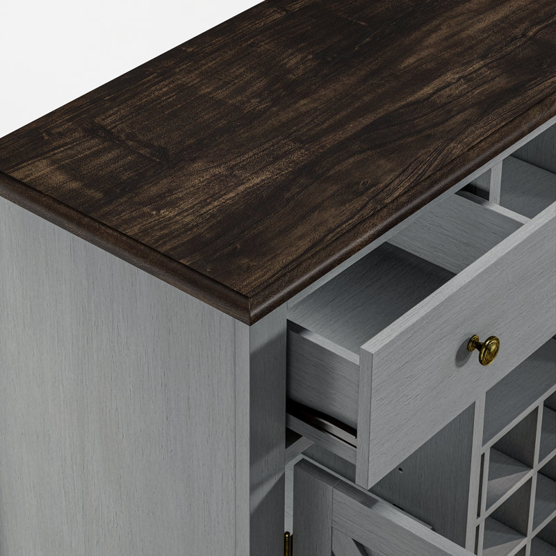 47'' Sideboard, Gray/Brown