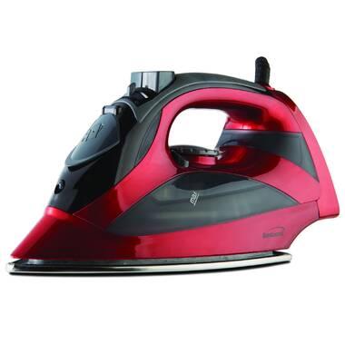Black + Decker Vitessa Advanced Steam Iron with Dual-Position Cord, Red,  IR2050 