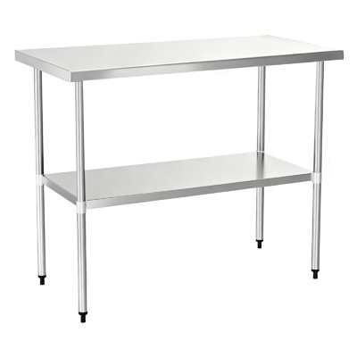 30" X 72" 18-Gauge Stainless Steel Commercial Work Table