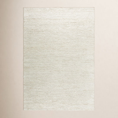Hiram Beige Hand-Woven Wool Rug