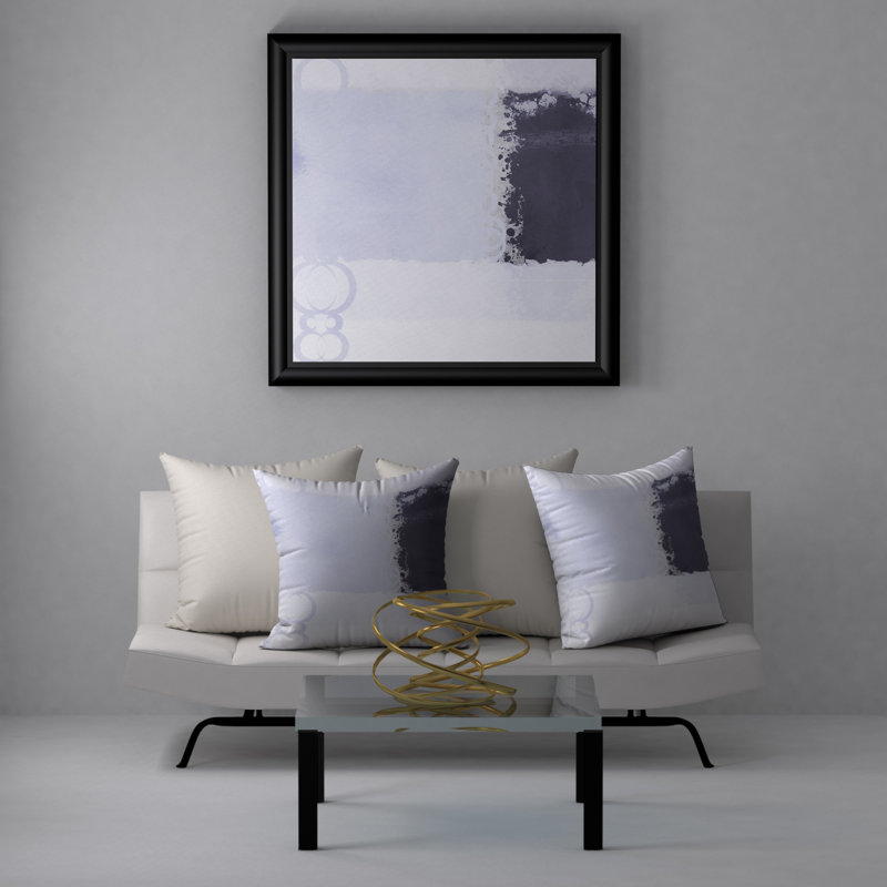 Housse de coussin décorative carrée simple et insert, 18" x 18"