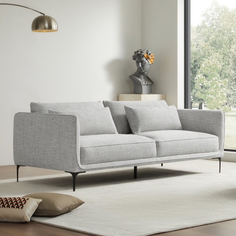 Canapé rembourré Rae, Gray Heathered