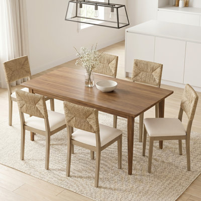 Chaise de salle à manger rembourrée 17,9 po Leupp