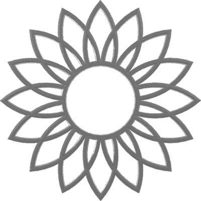 38 po x 38 pi x P 1 1/4 po x P 1 po médaillon de plafond en PVC de qualité architecturale, nickel
