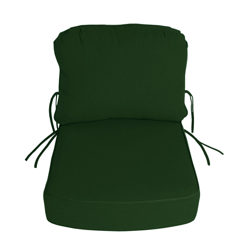 Kippie Sunbrella Outdoor 5'' Adirondack Chair Back Cushion, Palm